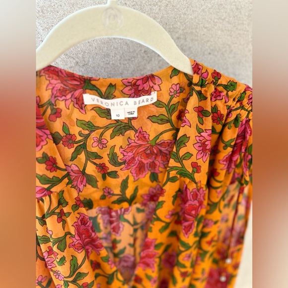 Veronica Beard Dovima Silk Midi Dress - Picture 13 of 14